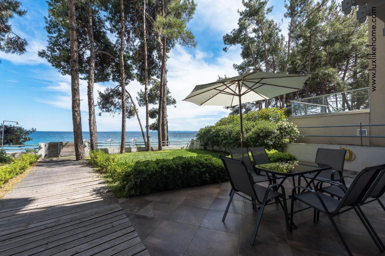 #Luxlikehome - Mediterranee Beachfront Summer House Kalyves Polygyrou Exterior foto