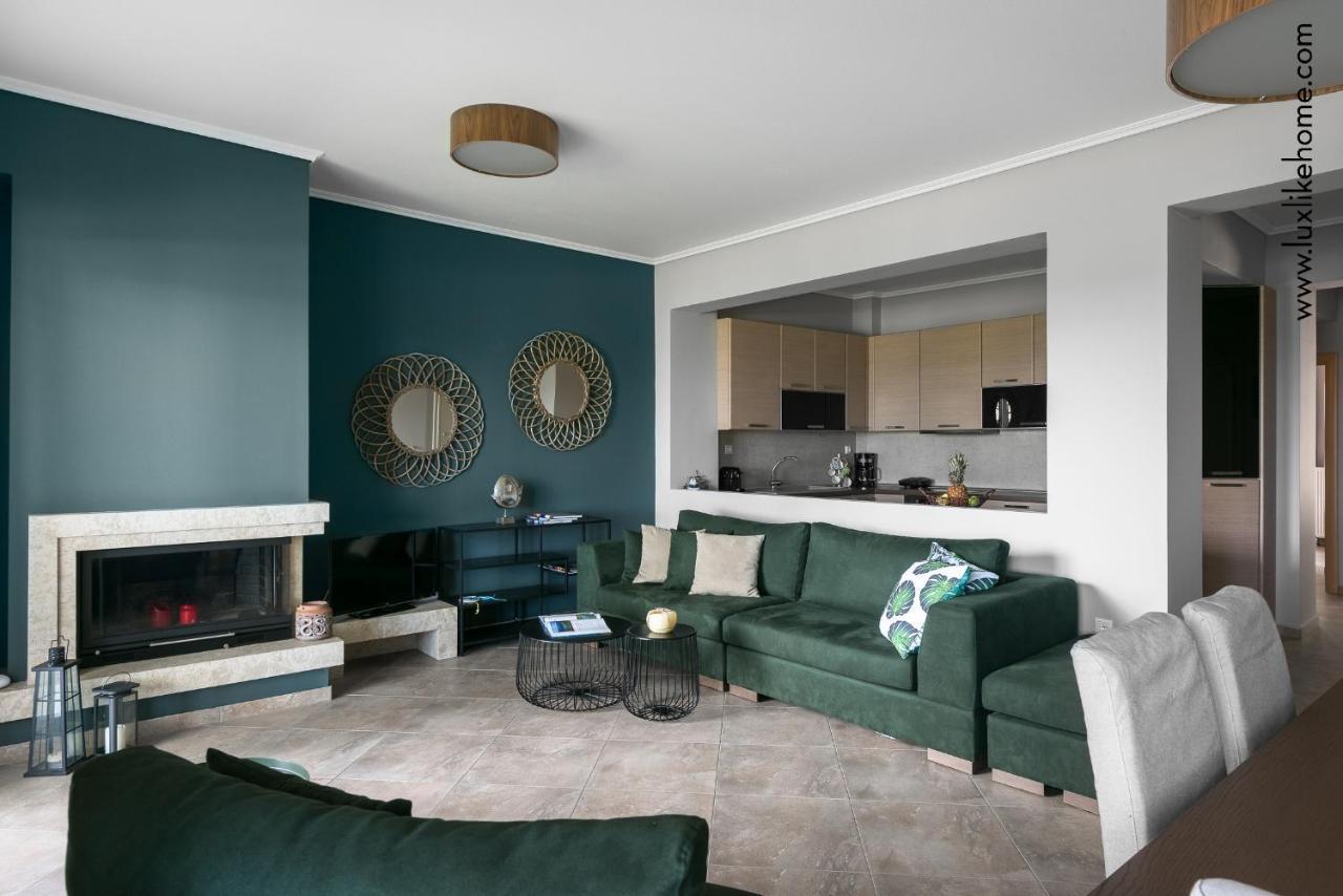 #Luxlikehome - Mediterranee Beachfront Summer House Kalyves Polygyrou Exterior foto