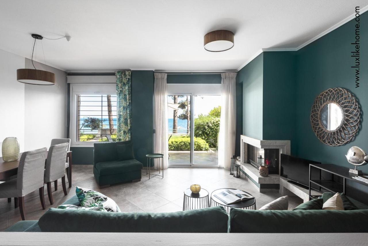 #Luxlikehome - Mediterranee Beachfront Summer House Kalyves Polygyrou Exterior foto